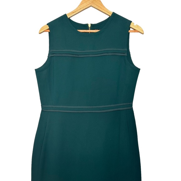 Donna Karan New York Piped Mini Dress in Emerald Green NEW - Picture 4 of 10